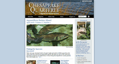 Desktop Screenshot of chesapeakequarterly.net